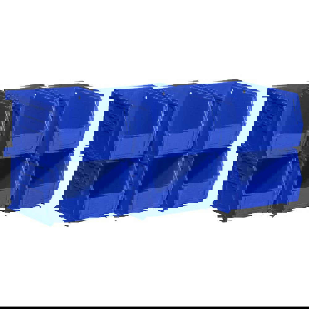 Plastic Hopper Stacking Bin: Blue